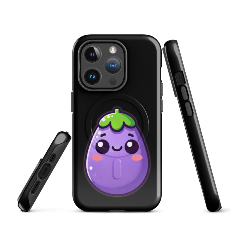 Kawaii Aubergine Hardcase iPhone®-Hülle mit MagSafe® – Accessoires – klamottn.de