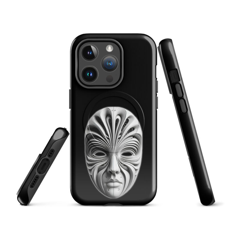Futuristische Skulpturenmaske Hardcase iPhone®-Hülle mit MagSafe® – Accessoires – klamottn.de