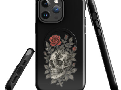 Schädel mit blutroter Rose Hardcase iPhone®-Hülle mit MagSafe® – Accessoires – klamottn.de Schädel mit blutroter Rose Hardcase iPhone®-Hülle mit MagSafe® – Accessoires – klamottn.de