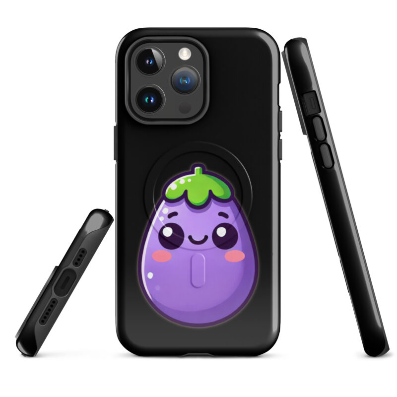 Kawaii Aubergine Hardcase iPhone®-Hülle mit MagSafe® – Accessoires – klamottn.de