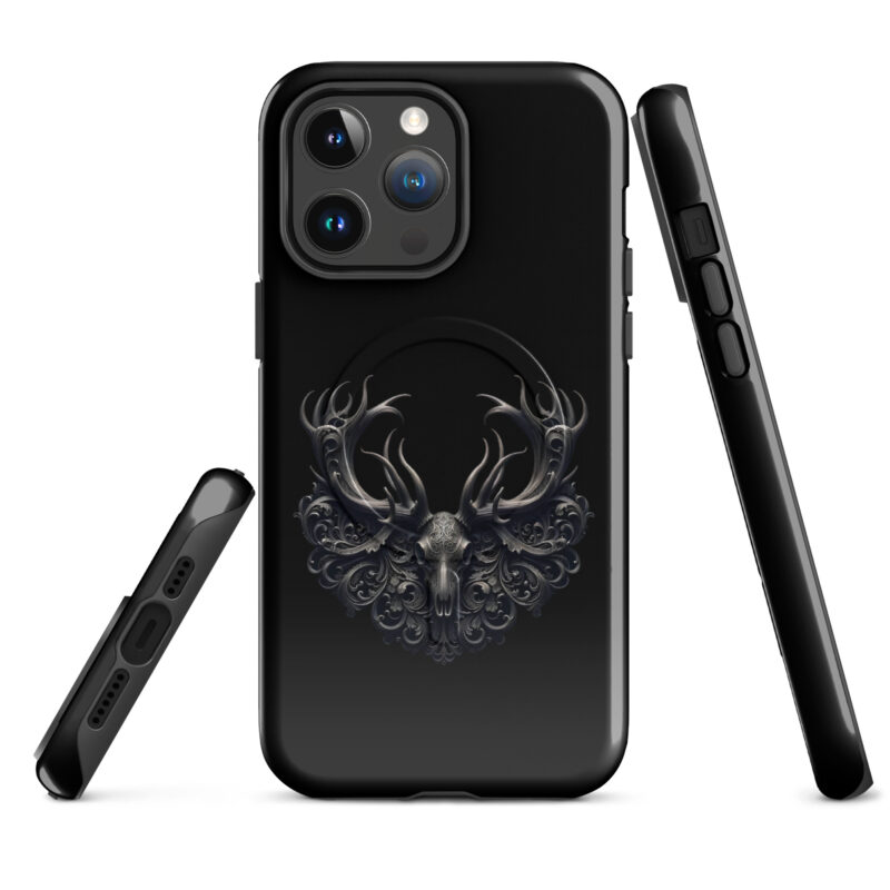 Mystischer Hirschschädel Hardcase iPhone®-Hülle mit MagSafe® – Accessoires – klamottn.de