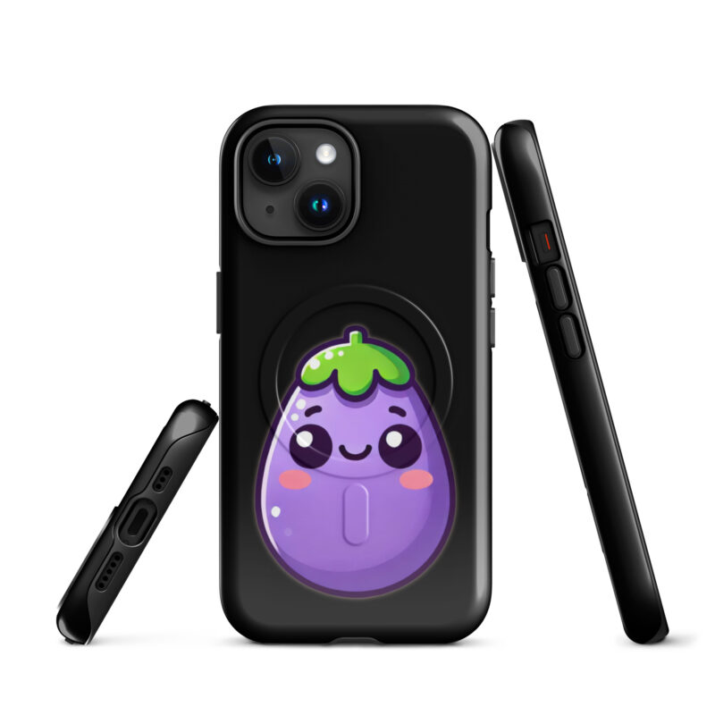 Kawaii Aubergine Hardcase iPhone®-Hülle mit MagSafe® – Accessoires – klamottn.de
