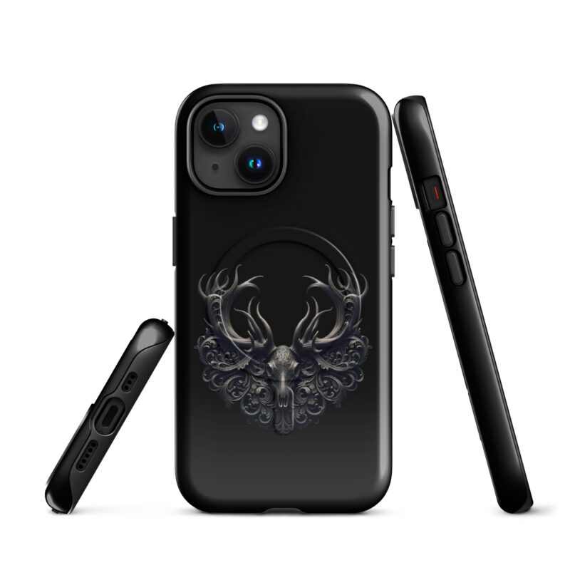 Mystischer Hirschschädel Hardcase iPhone®-Hülle mit MagSafe® – Accessoires – klamottn.de