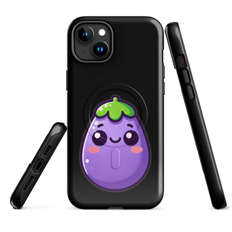 Kawaii Aubergine Hardcase iPhone®-Hülle mit MagSafe® – Accessoires – klamottn.de