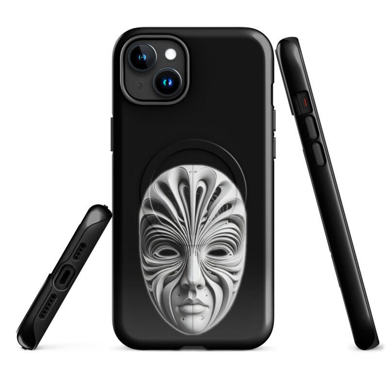 Futuristische Skulpturenmaske Hardcase iPhone®-Hülle mit MagSafe® – Accessoires – klamottn.de