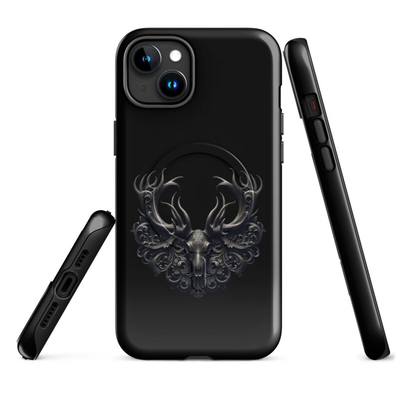 Mystischer Hirschschädel Hardcase iPhone®-Hülle mit MagSafe® – Accessoires – klamottn.de