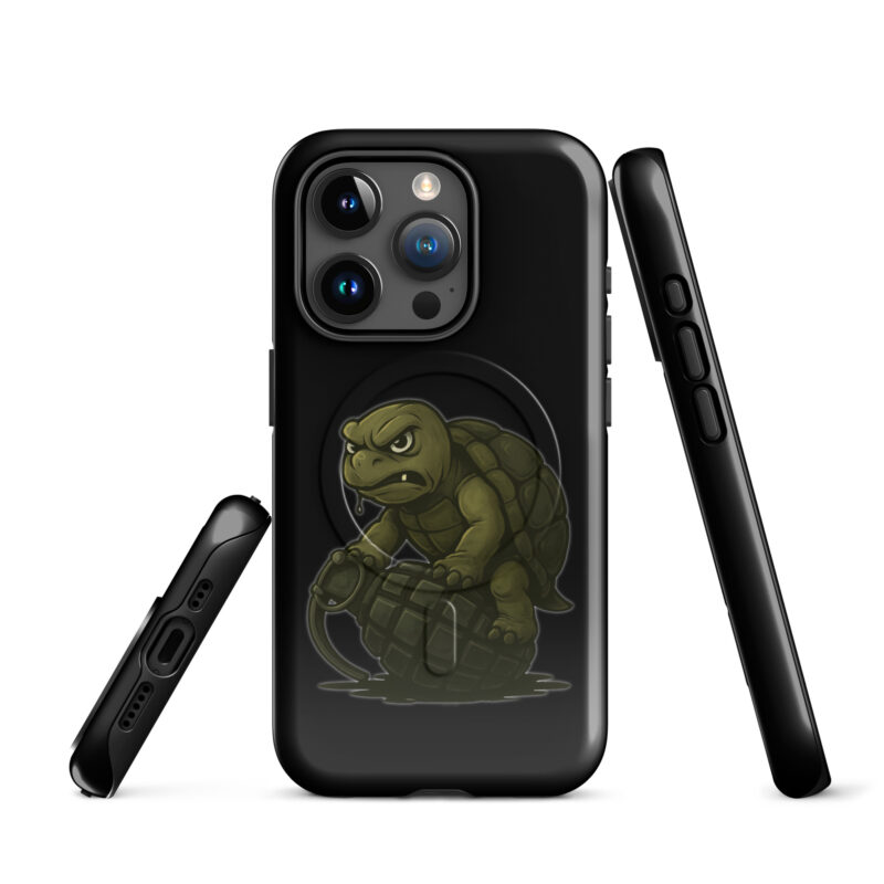 Wütende Schildkröte auf Granate Hardcase iPhone®-Hülle mit MagSafe® – Accessoires – klamottn.de