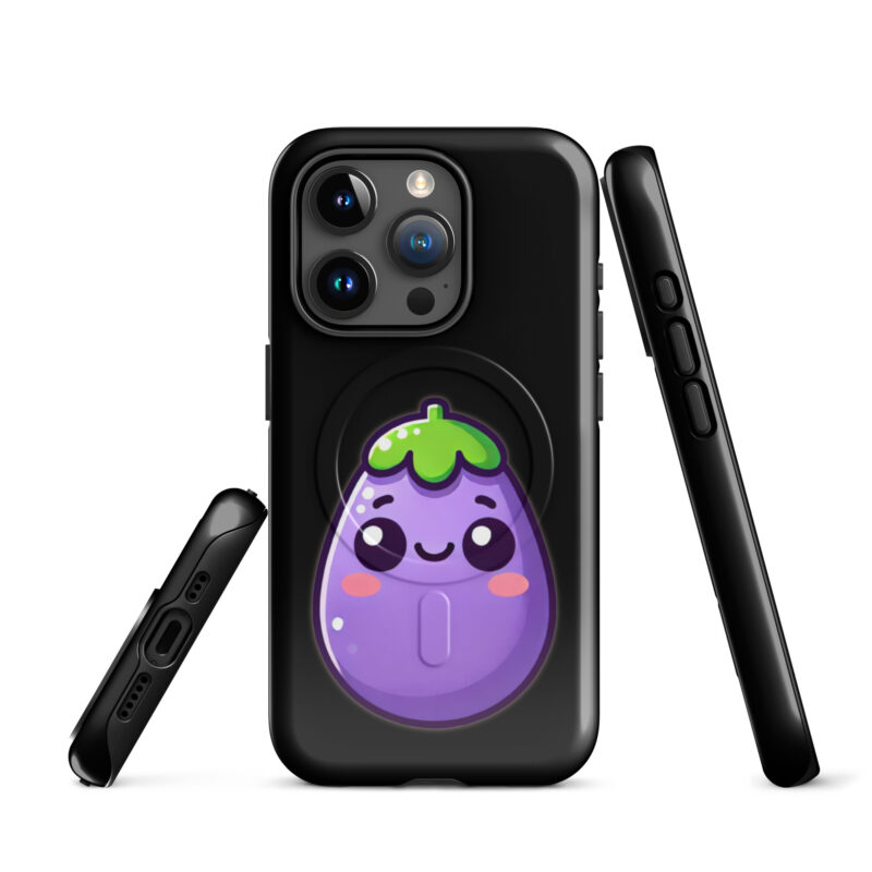 Kawaii Aubergine Hardcase iPhone®-Hülle mit MagSafe® – Accessoires – klamottn.de