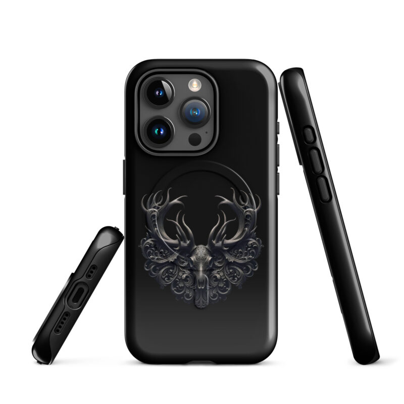 Mystischer Hirschschädel Hardcase iPhone®-Hülle mit MagSafe® – Accessoires – klamottn.de