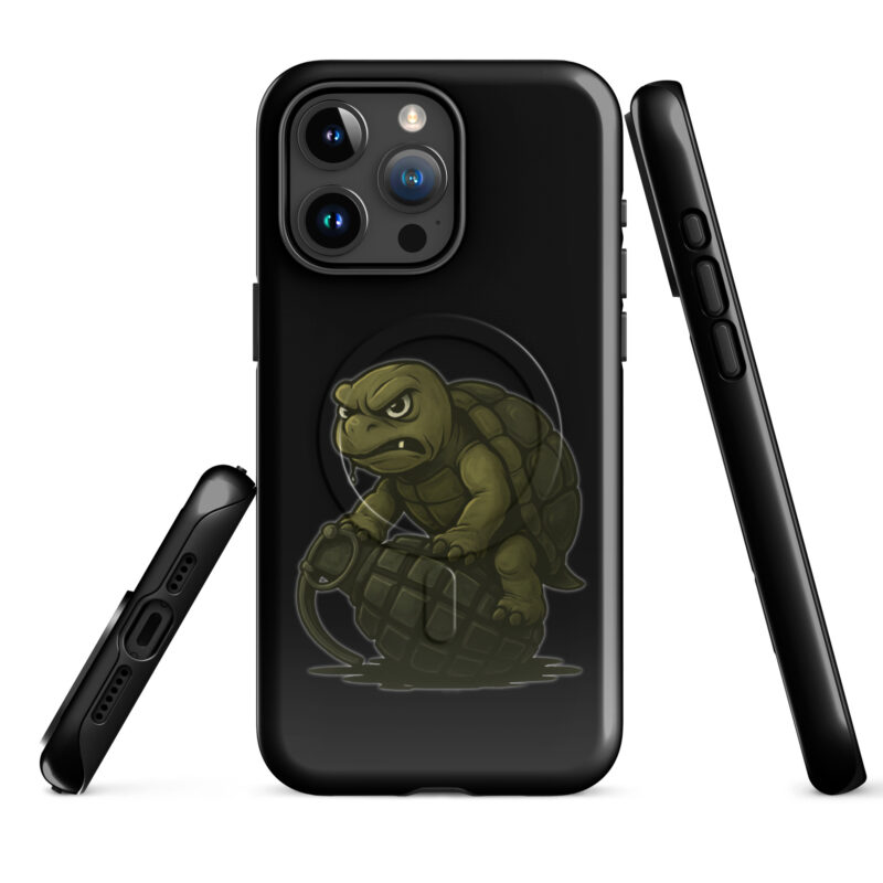 Wütende Schildkröte auf Granate Hardcase iPhone®-Hülle mit MagSafe® – Accessoires – klamottn.de