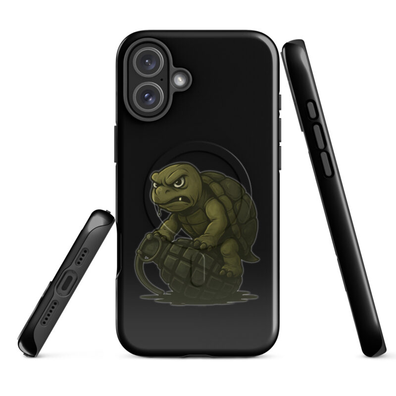 Wütende Schildkröte auf Granate Hardcase iPhone®-Hülle mit MagSafe® – Accessoires – klamottn.de