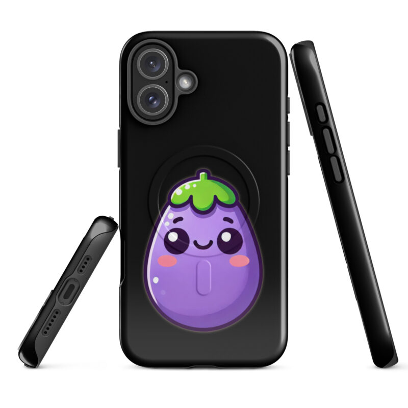 Kawaii Aubergine Hardcase iPhone®-Hülle mit MagSafe® – Accessoires – klamottn.de