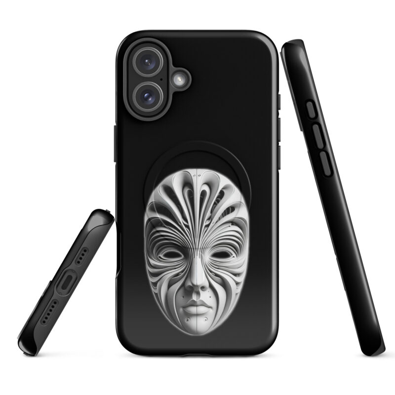 Futuristische Skulpturenmaske Hardcase iPhone®-Hülle mit MagSafe® – Accessoires – klamottn.de