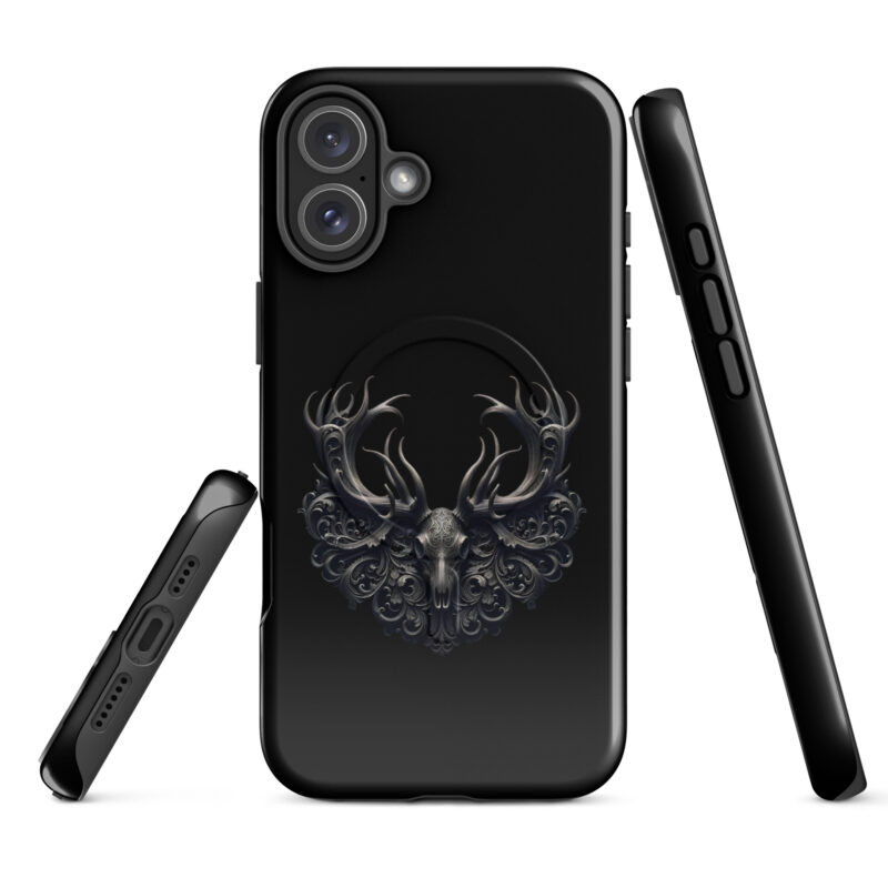 Mystischer Hirschschädel Hardcase iPhone®-Hülle mit MagSafe® – Accessoires – klamottn.de