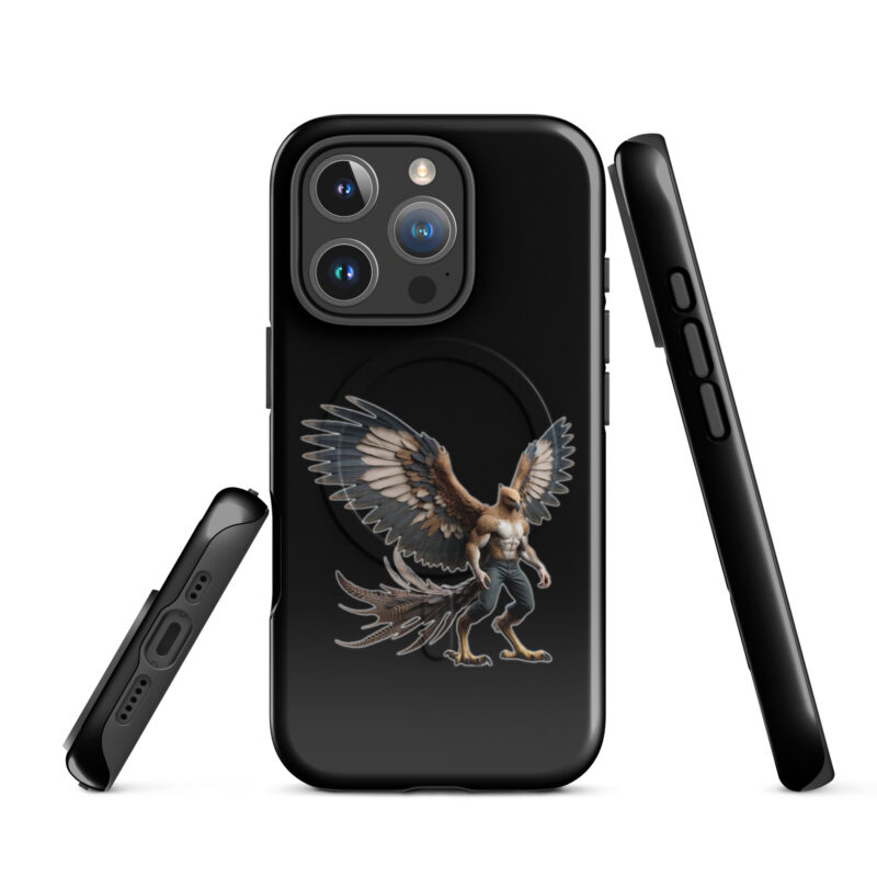 Majestätischer Greifen-Krieger Hardcase iPhone®-Hülle mit MagSafe® – Accessoires – klamottn.de