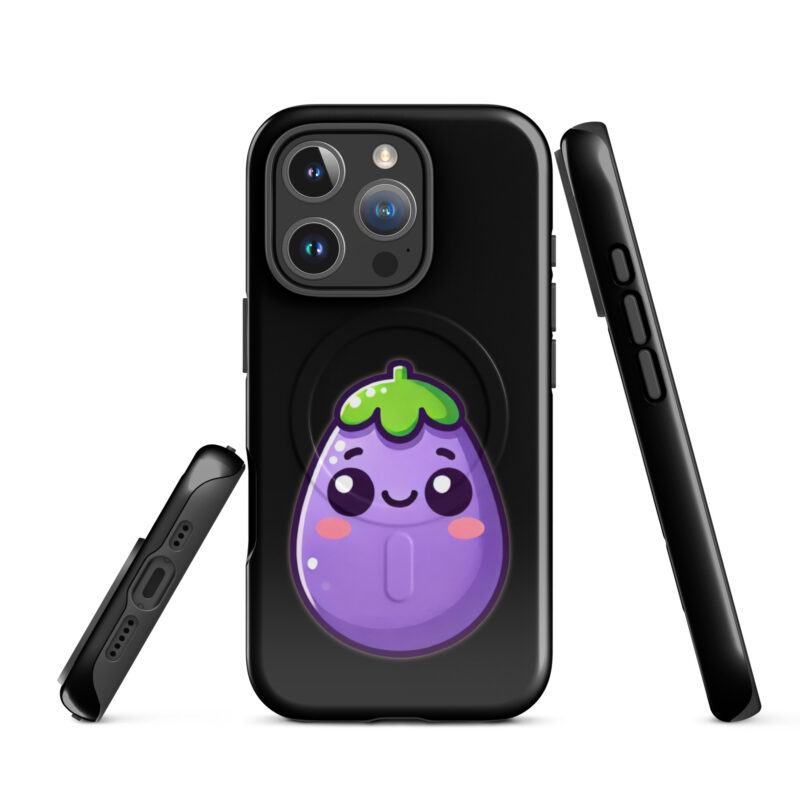 Kawaii Aubergine Hardcase iPhone®-Hülle mit MagSafe® – Accessoires – klamottn.de