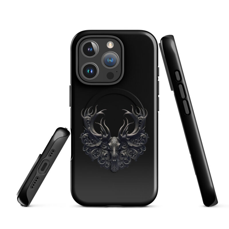 Mystischer Hirschschädel Hardcase iPhone®-Hülle mit MagSafe® – Accessoires – klamottn.de
