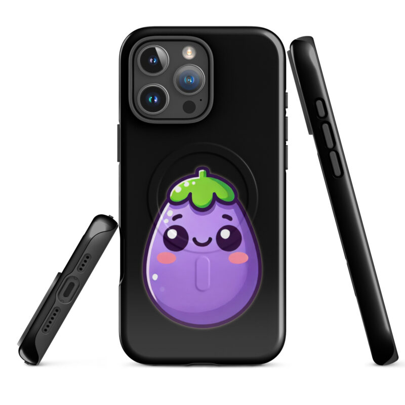 Kawaii Aubergine Hardcase iPhone®-Hülle mit MagSafe® – Accessoires – klamottn.de
