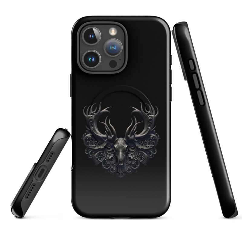 Mystischer Hirschschädel Hardcase iPhone®-Hülle mit MagSafe® – Accessoires – klamottn.de
