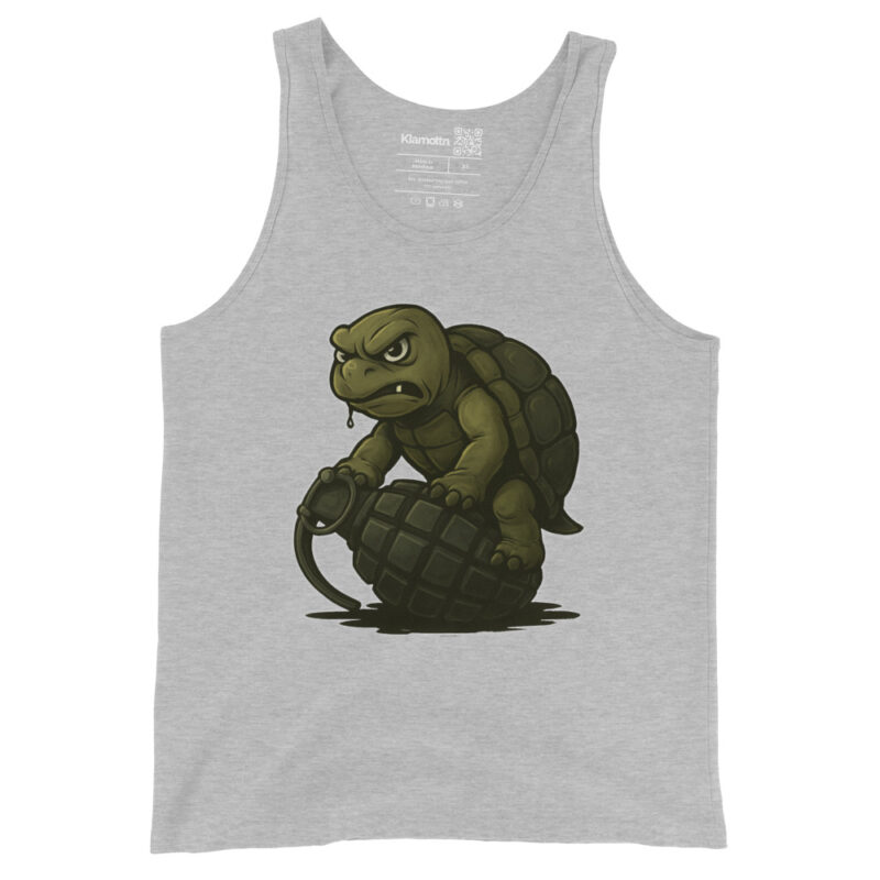 Wütende Schildkröte auf Granate Unisex-Tank-Top – Tank Tops – klamottn.de