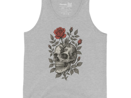 Schädel mit blutroter Rose Unisex-Tank-Top – Tank Tops – klamottn.de Schädel mit blutroter Rose Unisex-Tank-Top – Tank Tops – klamottn.de