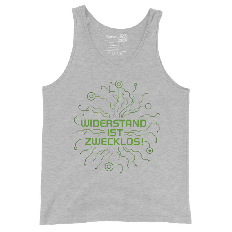 Widerstand ist zwecklos Unisex-Tank-Top – Tank Tops – klamottn.de