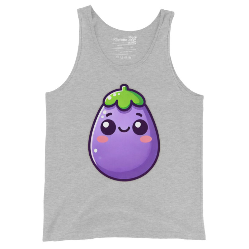 Kawaii Aubergine Unisex-Tank-Top – Tank Tops – klamottn.de