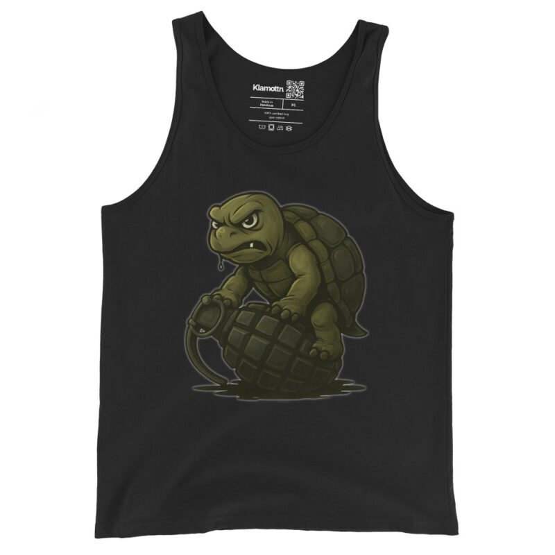 Wütende Schildkröte auf Granate Unisex-Tank-Top – Tank Tops – klamottn.de