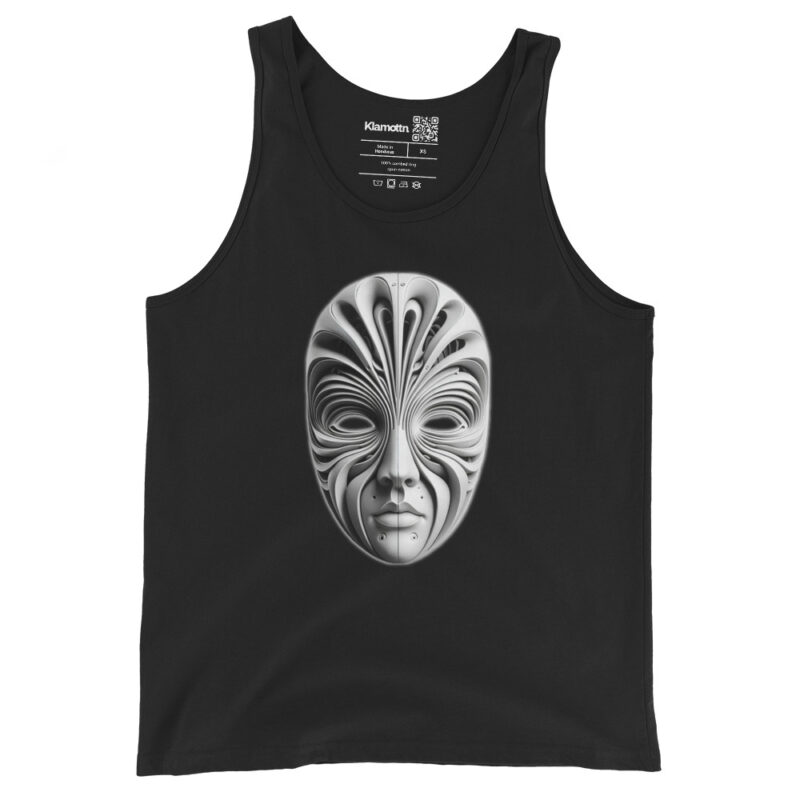 Futuristische Skulpturenmaske Unisex-Tank-Top – Tank Tops – klamottn.de