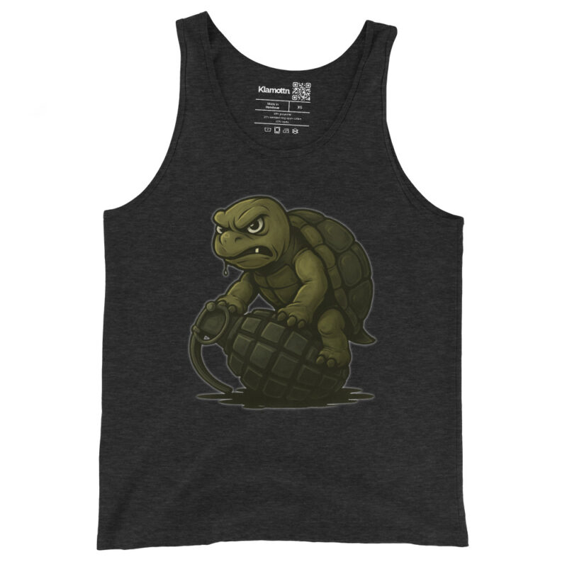 Wütende Schildkröte auf Granate Unisex-Tank-Top – Tank Tops – klamottn.de