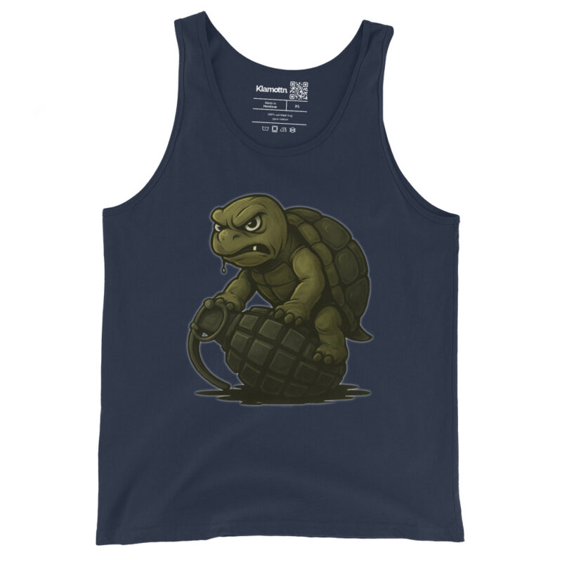 Wütende Schildkröte auf Granate Unisex-Tank-Top – Tank Tops – klamottn.de