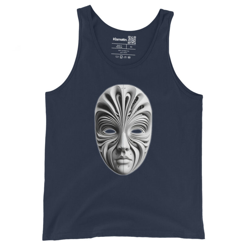 Futuristische Skulpturenmaske Unisex-Tank-Top – Tank Tops – klamottn.de