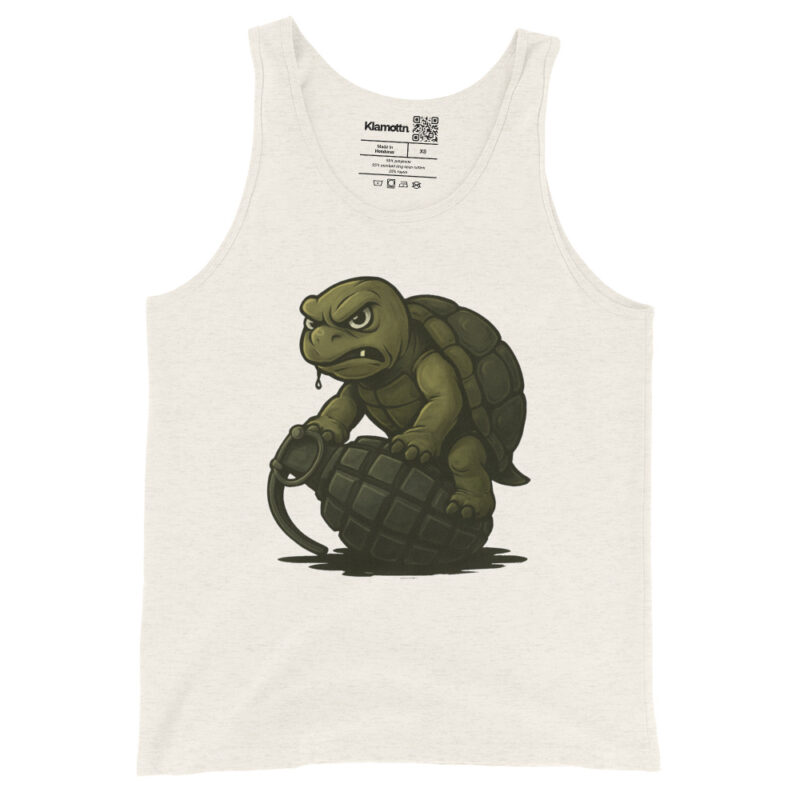 Wütende Schildkröte auf Granate Unisex-Tank-Top – Tank Tops – klamottn.de