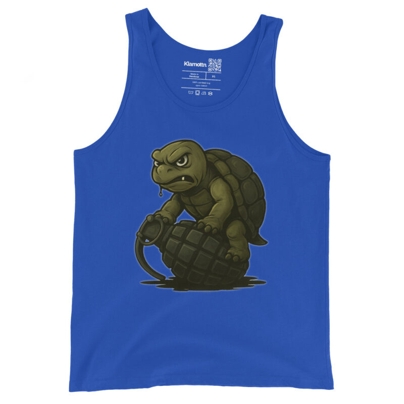 Wütende Schildkröte auf Granate Unisex-Tank-Top – Tank Tops – klamottn.de