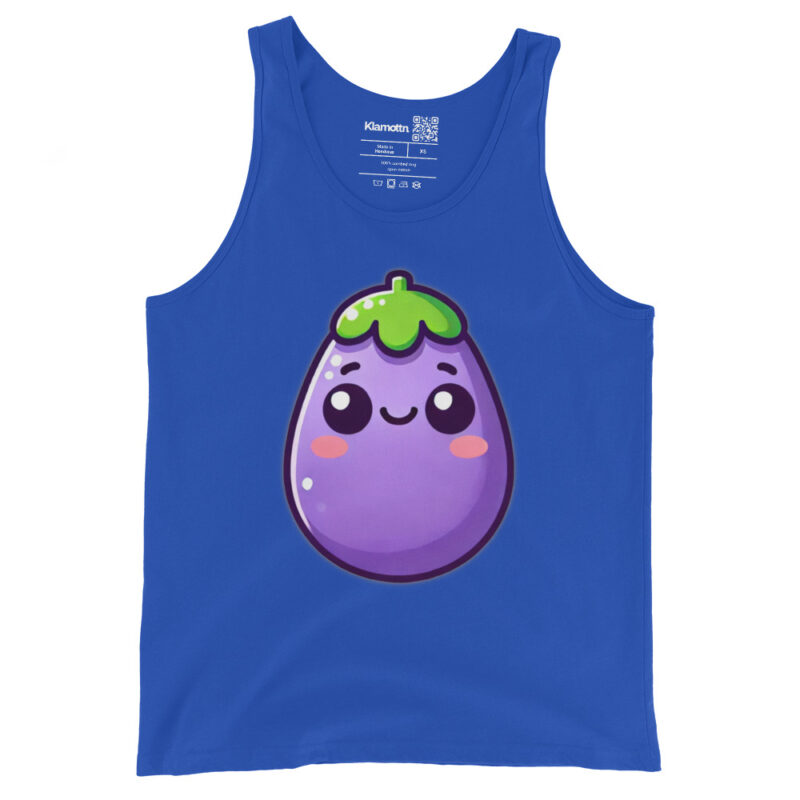 Kawaii Aubergine Unisex-Tank-Top – Tank Tops – klamottn.de