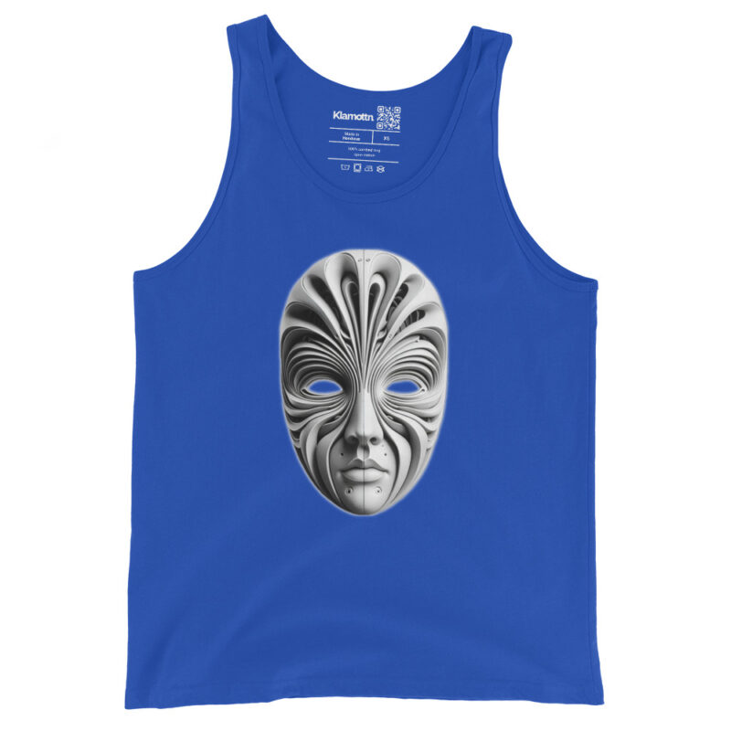 Futuristische Skulpturenmaske Unisex-Tank-Top – Tank Tops – klamottn.de