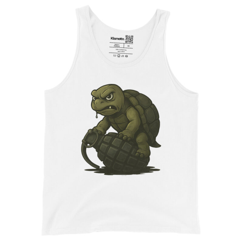 Wütende Schildkröte auf Granate Unisex-Tank-Top – Tank Tops – klamottn.de