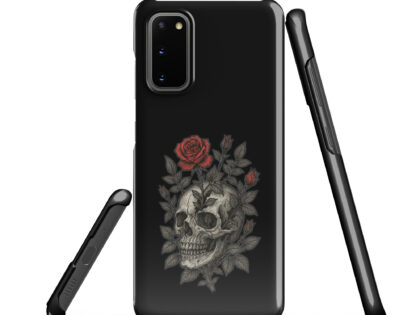 Schädel mit blutroter Rose Snapcase Samsung®-Hülle – Accessoires – klamottn.de