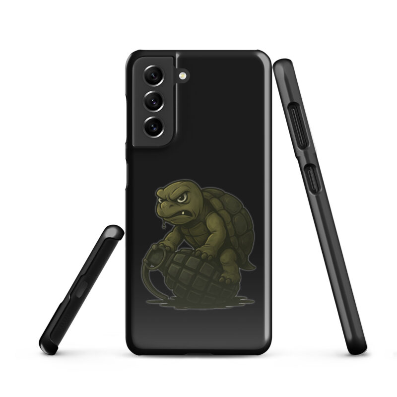 Wütende Schildkröte auf Granate Snapcase Samsung®-Hülle – Accessoires – klamottn.de