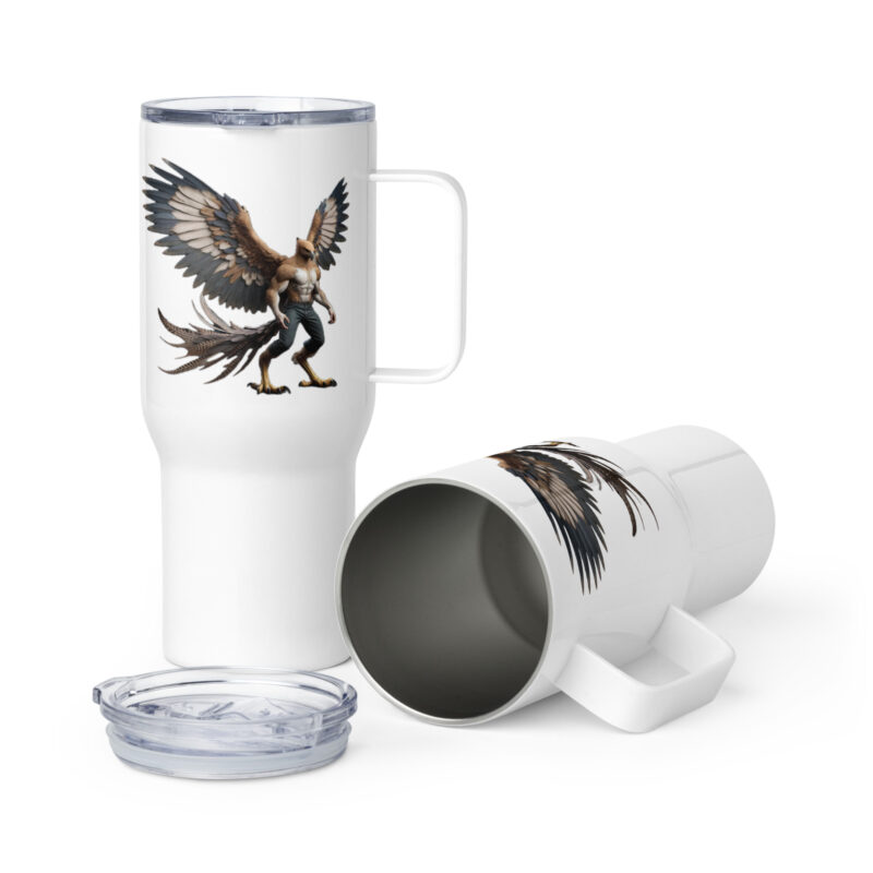 Majestätischer Greifen-Krieger Thermobecher – Accessoires – klamottn.de