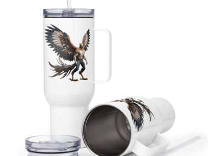 Majestätischer Greifen-Krieger Thermobecher – Accessoires – klamottn.de Majestätischer Greifen-Krieger Thermobecher – Accessoires – klamottn.de