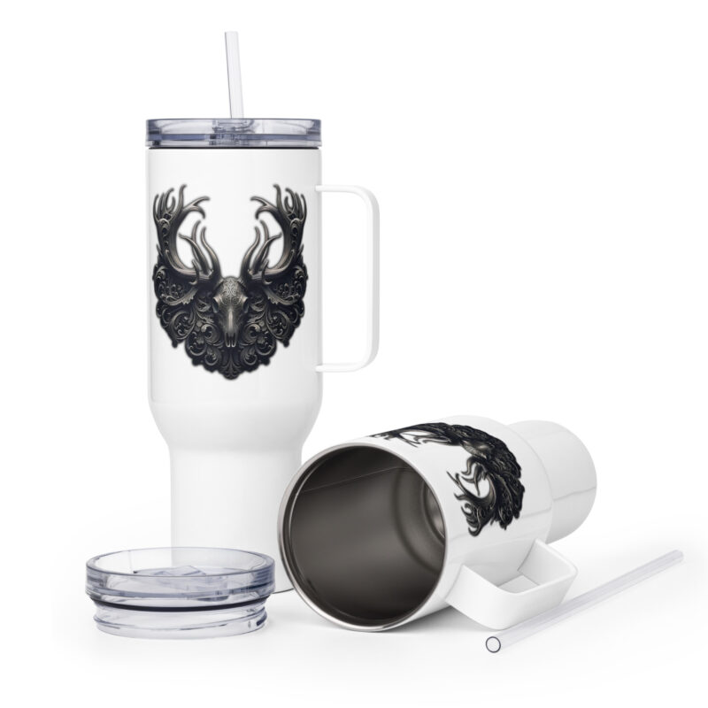 Mystischer Hirschschädel Thermobecher – Accessoires – klamottn.de