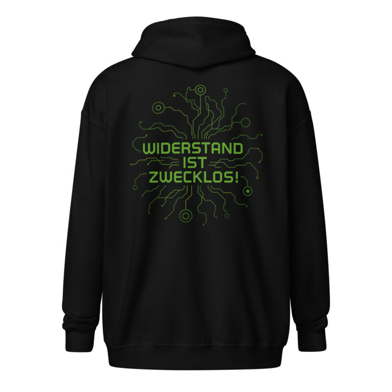 Widerstand ist zwecklos Unisex Heavy-Blend Zip Hoodie – Zip Hoodies – klamottn.de