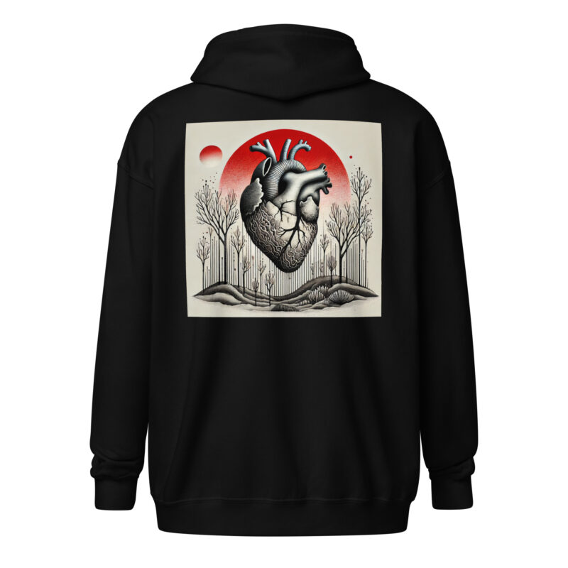 Herz im Schattenwald Unisex Heavy-Blend Zip Hoodie – Zip Hoodies – klamottn.de