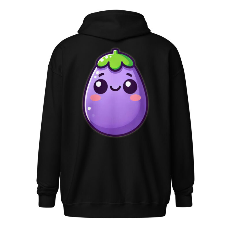 Kawaii Aubergine Unisex Heavy-Blend Zip Hoodie – Zip Hoodies – klamottn.de