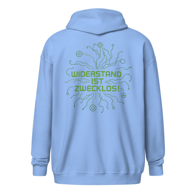 Widerstand ist zwecklos Unisex Heavy-Blend Zip Hoodie – Zip Hoodies – klamottn.de