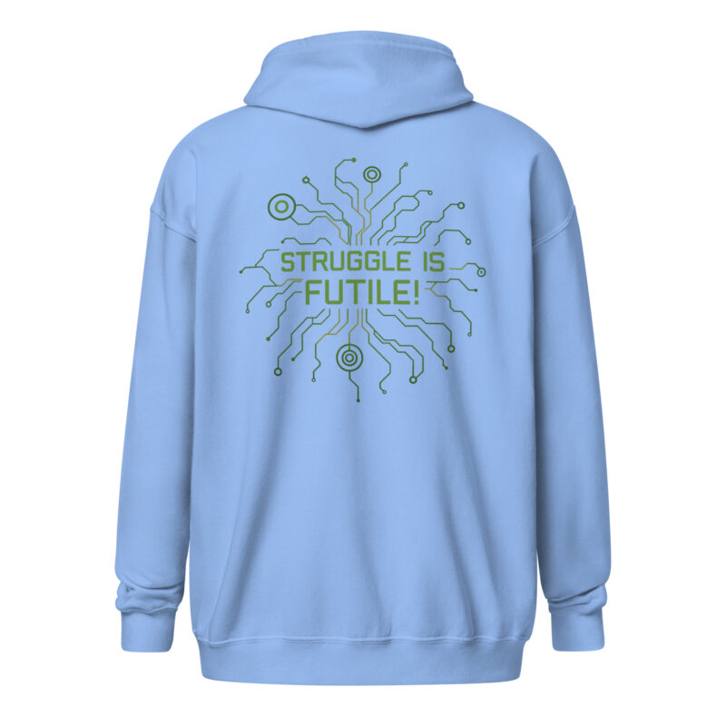 Struggle is futile Unisex Heavy-Blend Zip Hoodie – Zip Hoodies – klamottn.de