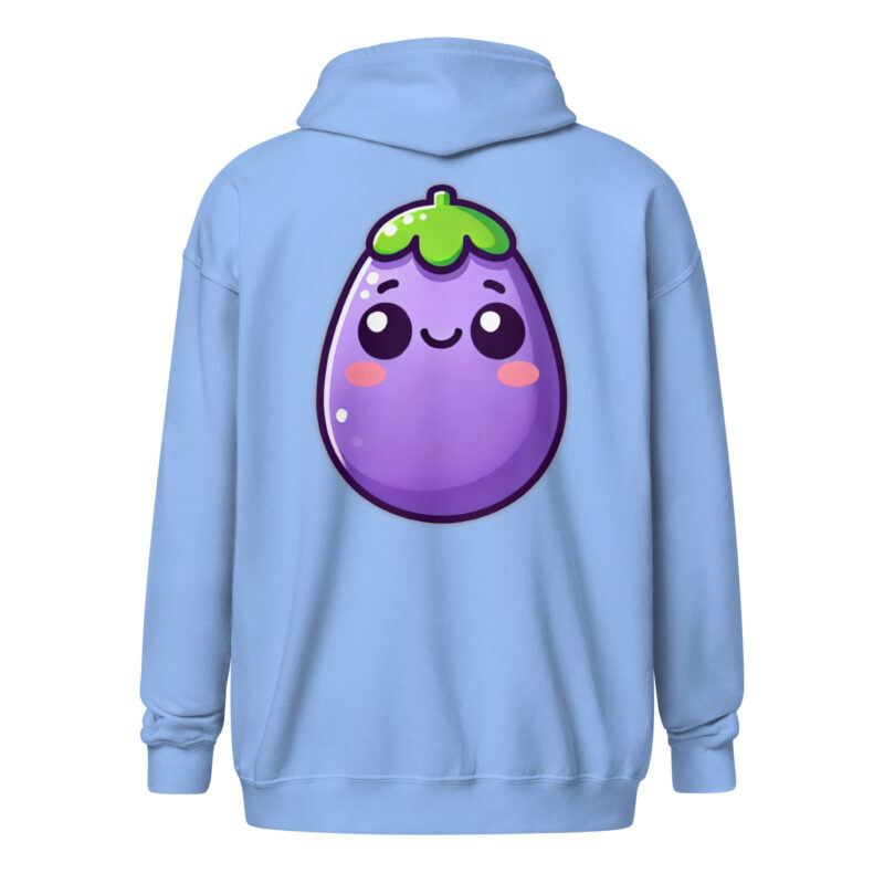 Kawaii Aubergine Unisex Heavy-Blend Zip Hoodie – Zip Hoodies – klamottn.de
