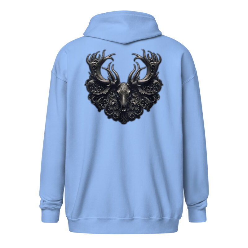 Mystischer Hirschschädel Unisex Heavy-Blend Zip Hoodie – Zip Hoodies – klamottn.de