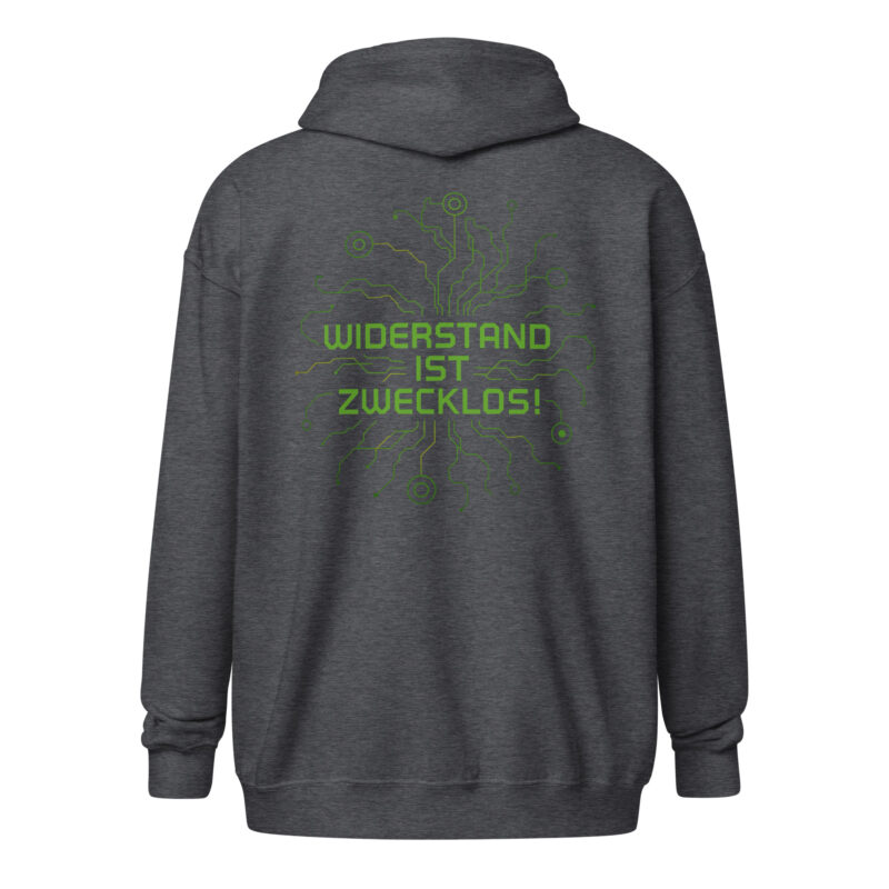Widerstand ist zwecklos Unisex Heavy-Blend Zip Hoodie – Zip Hoodies – klamottn.de